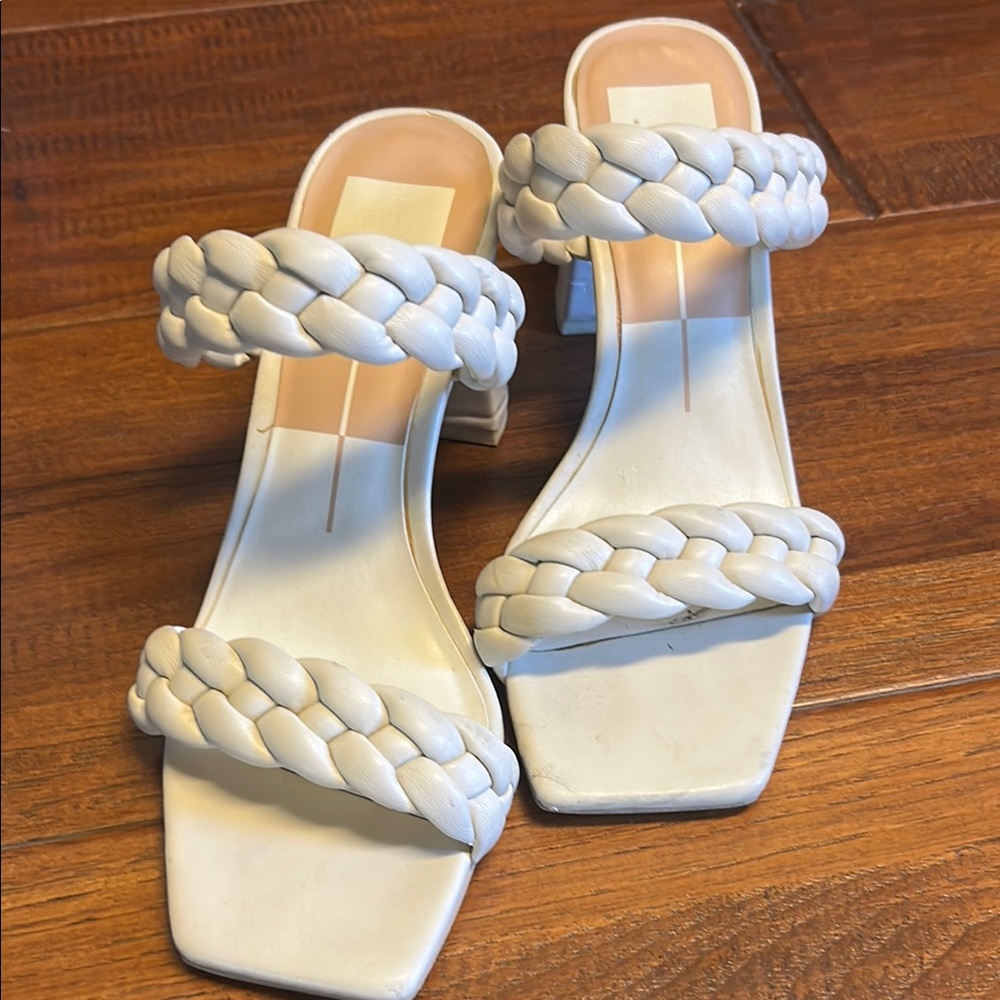 Dolce Vita Cream Braided Heels